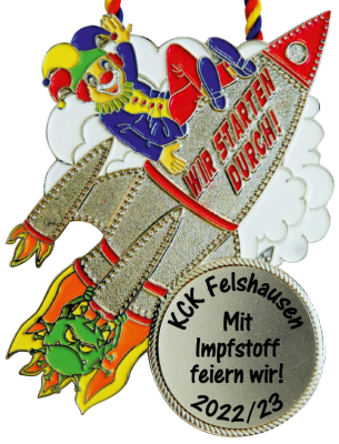 Fastnachtsorden Lager mit Sonderfarben - Corona Orden 0069
