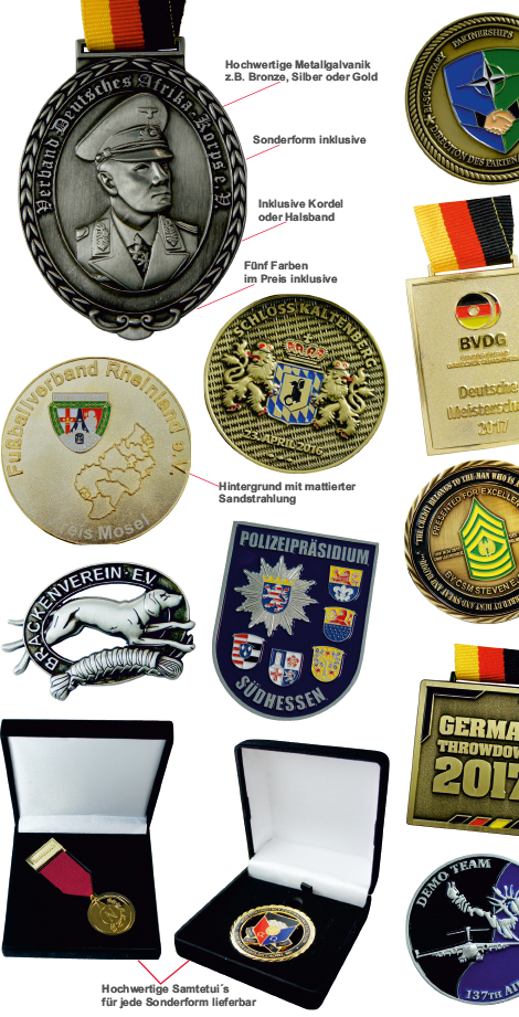 Geprägte Pins