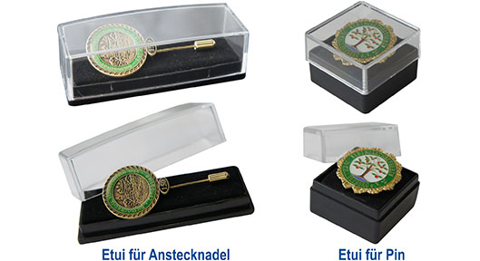Etuis für Pins